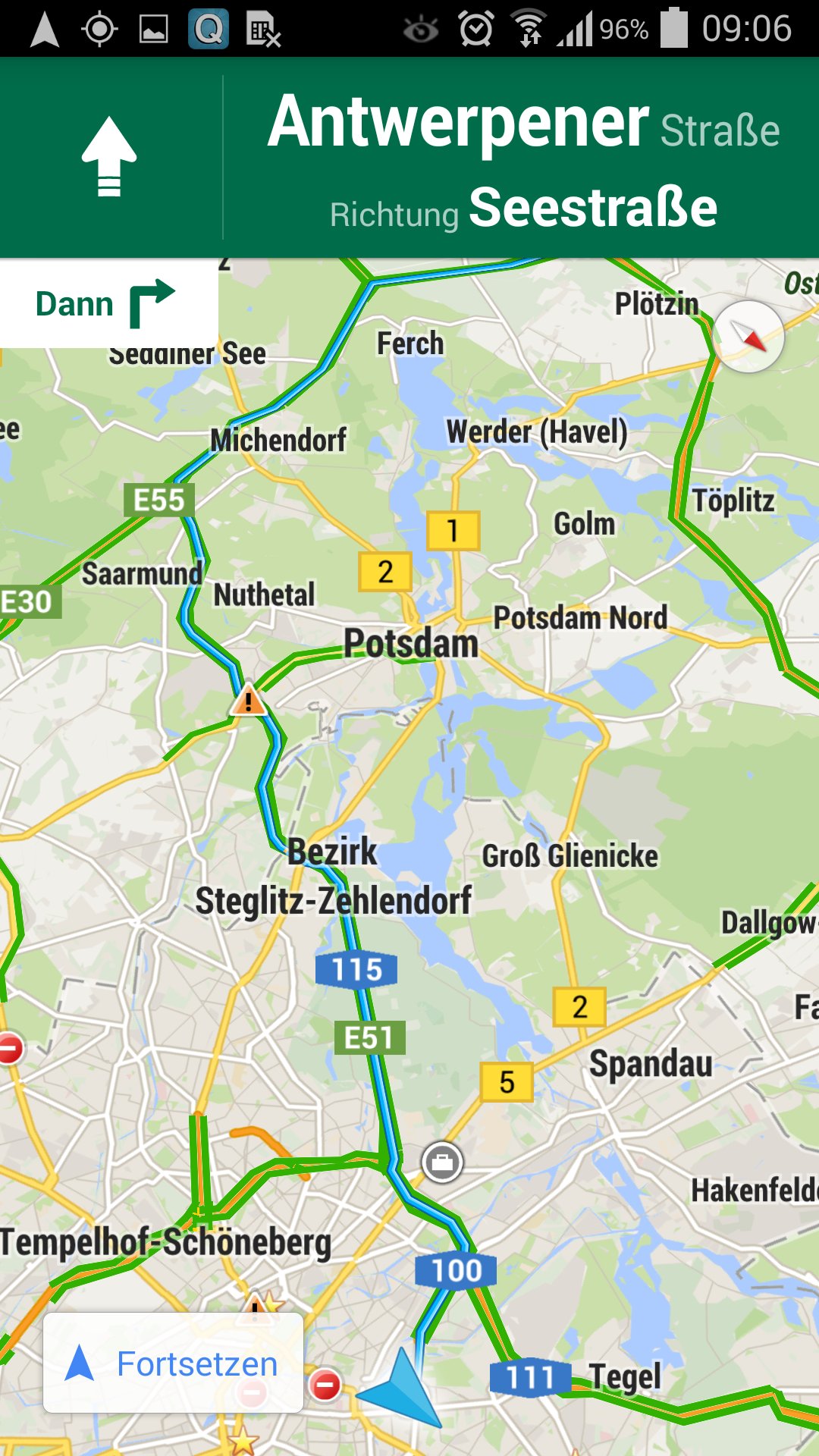 Google maps routenplaner android
